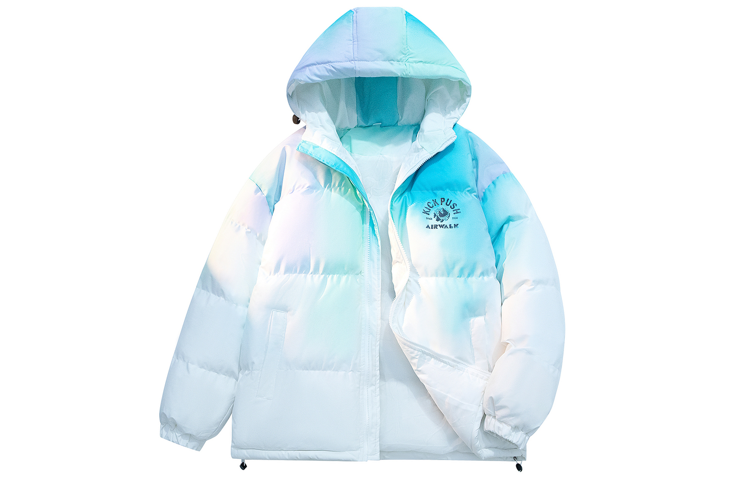 

Airwalk Пуховик Unisex, Gradient Blue Green (Hooded Upgraded)