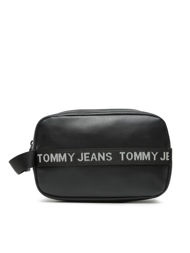 

Косметичка Tjm Essential Leather Washbag Tommy Jeans, черный