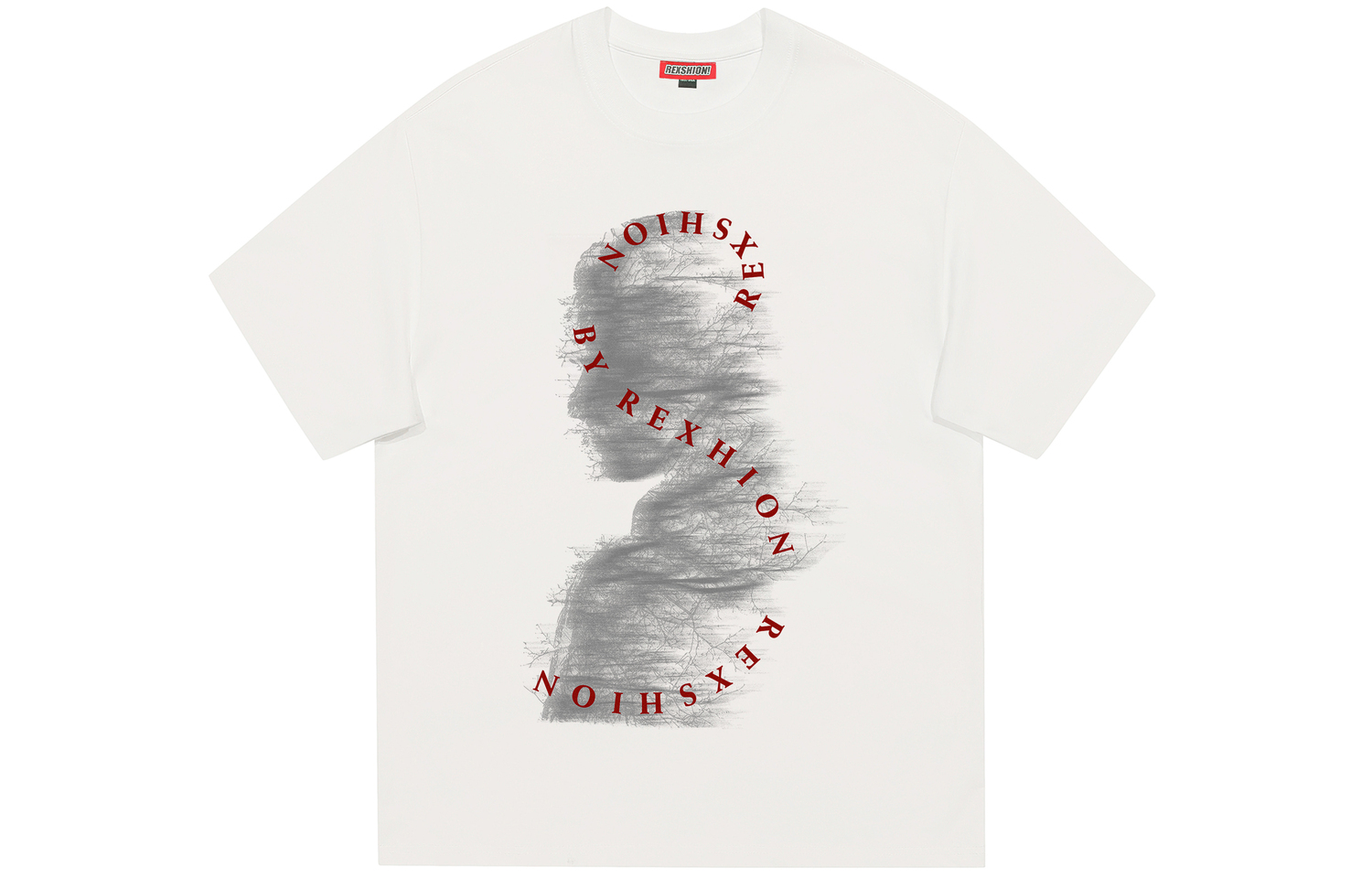 

Футболка с короткими рукавами Unisex REXSHION, кремово-абрикосового цвета [Усиленная плотность]