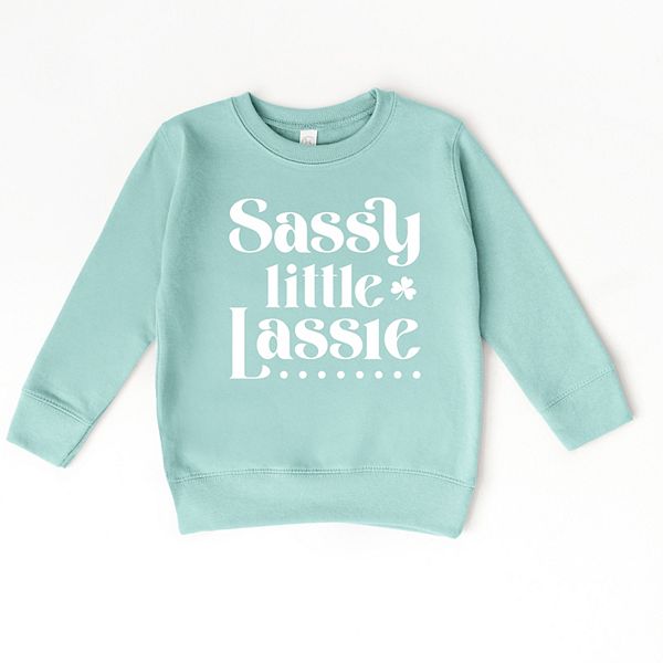 

Стильный детский свитшот Sassy little lassie The Juniper Shop, Seafoam