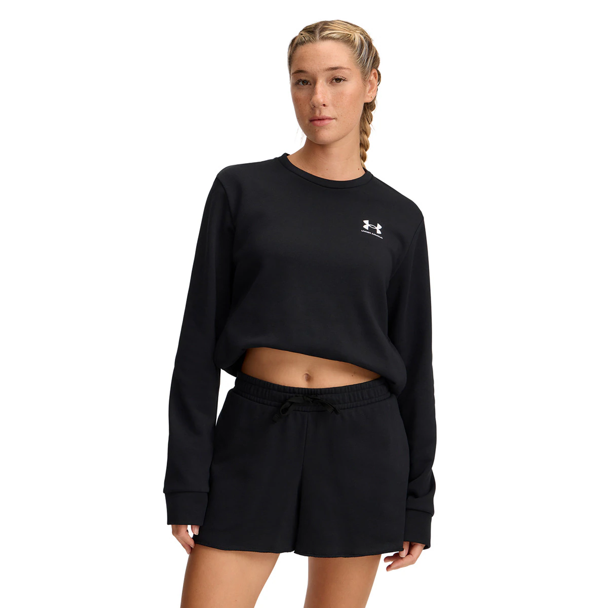 

UA Rival Terry Crew Under Armour женская толстовка, чёрный