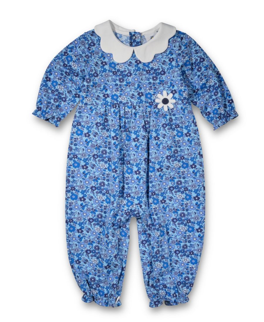 

Вязаный длинный комбинезон с цветочным узором Florence Eiseman, No Color