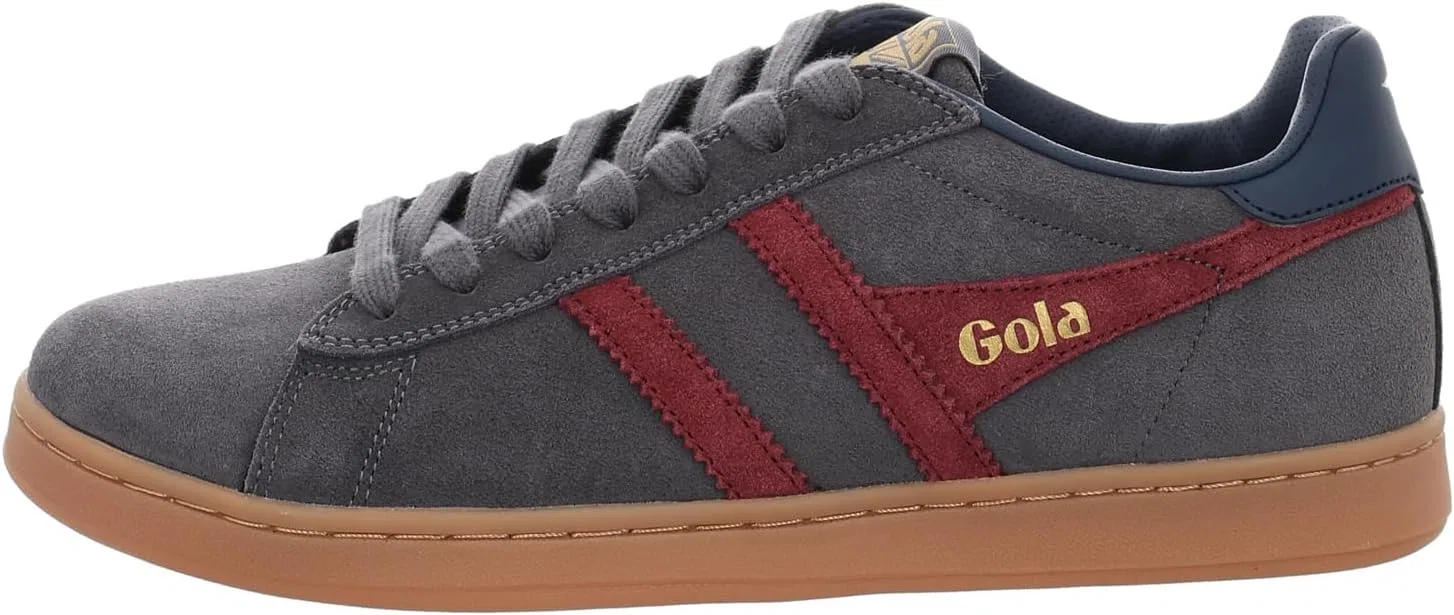 Мужские замшевые кроссовки Gola Equipe II, цвет Storm Burgundy Navy, 44 EU — фото 2