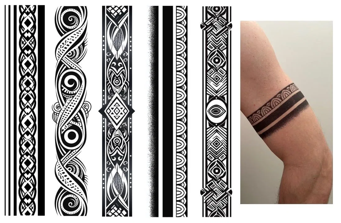 Временные татуировки «Tribal Maori Design» Beyondtattoos