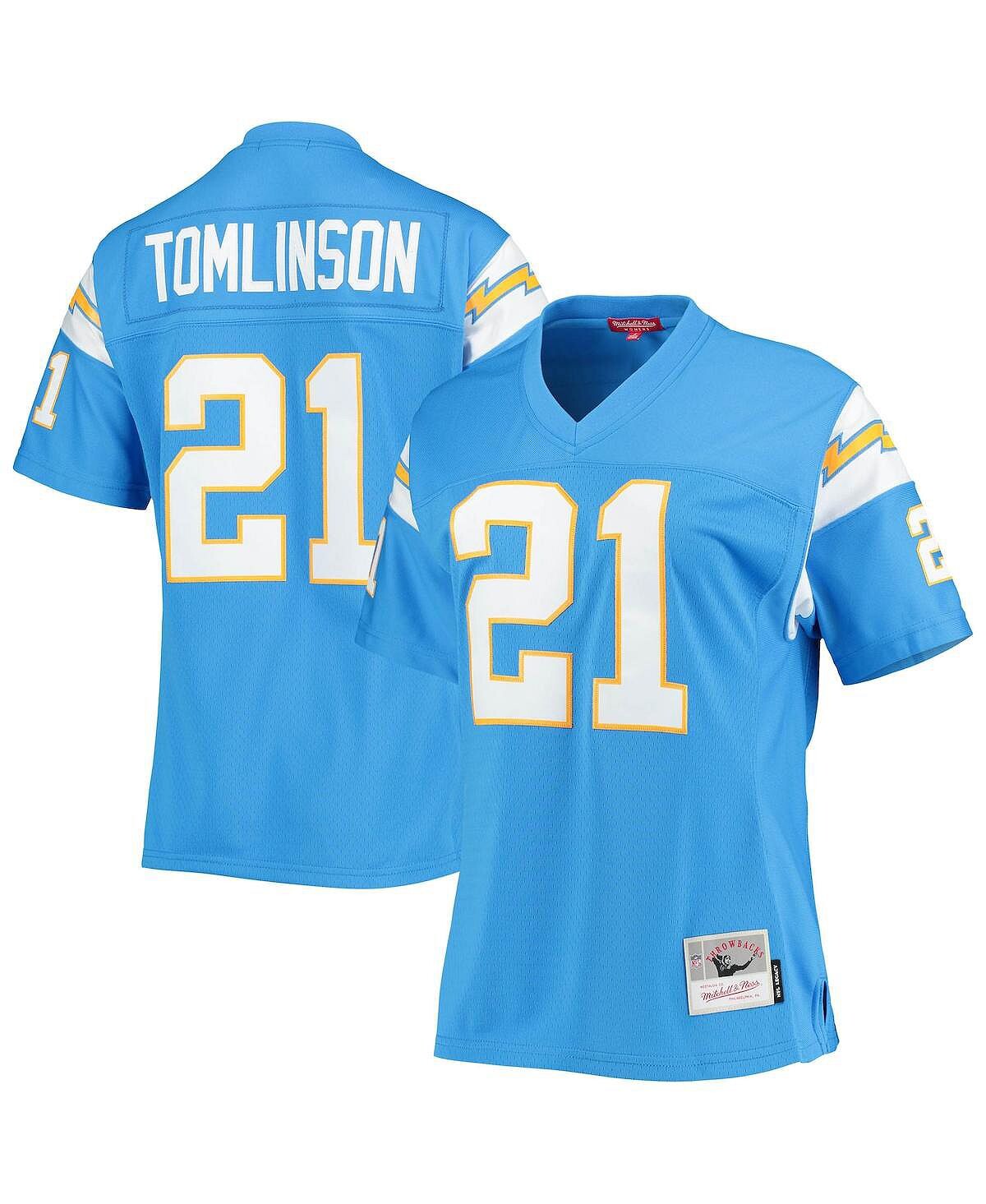 

Женская майка LaDainian Tomlinson Powder Blue Los Angeles Chargers Legacy Replica Player Mitchell & Ness