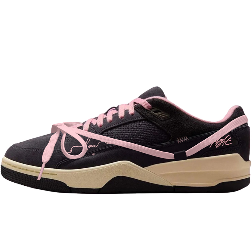 

Jordan Кроссовки баскетбольные низкие мужские vintage black pink