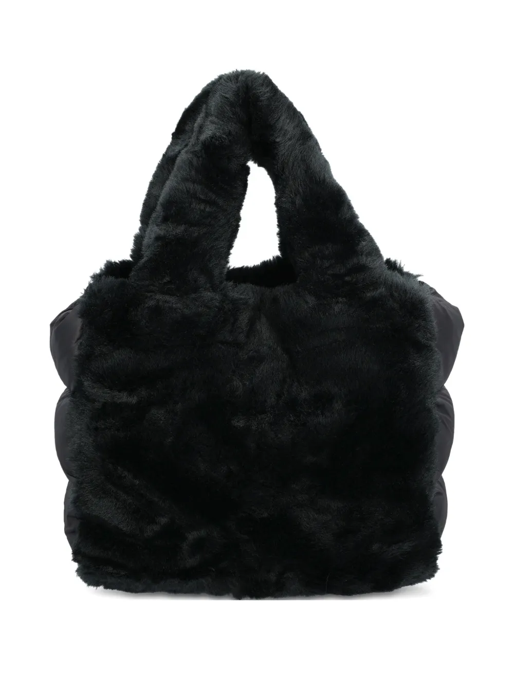 

Сумка-шоппер из искусственного меха Herno, черный