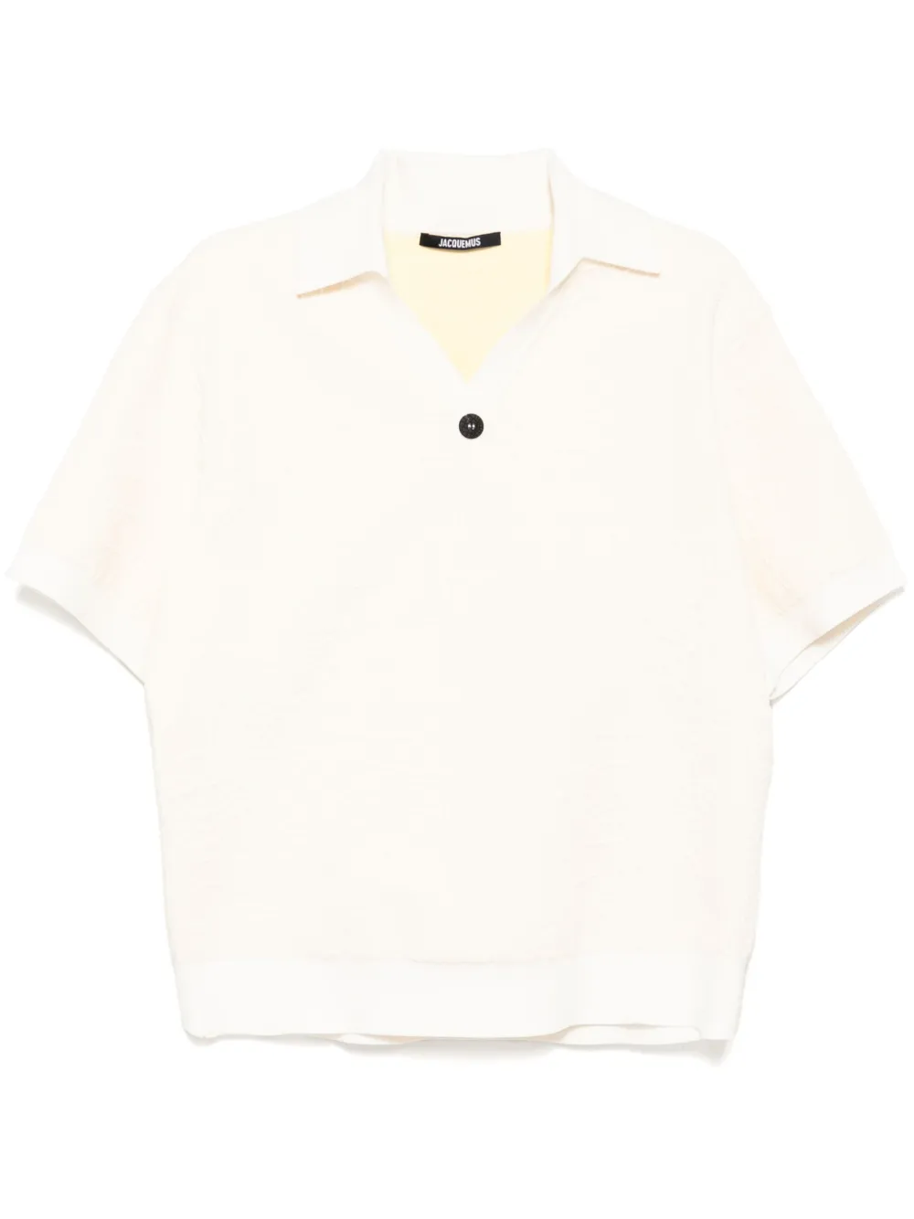 

Толстовка с воротником поло и короткими рукавами JACQUEMUS, нейтральный