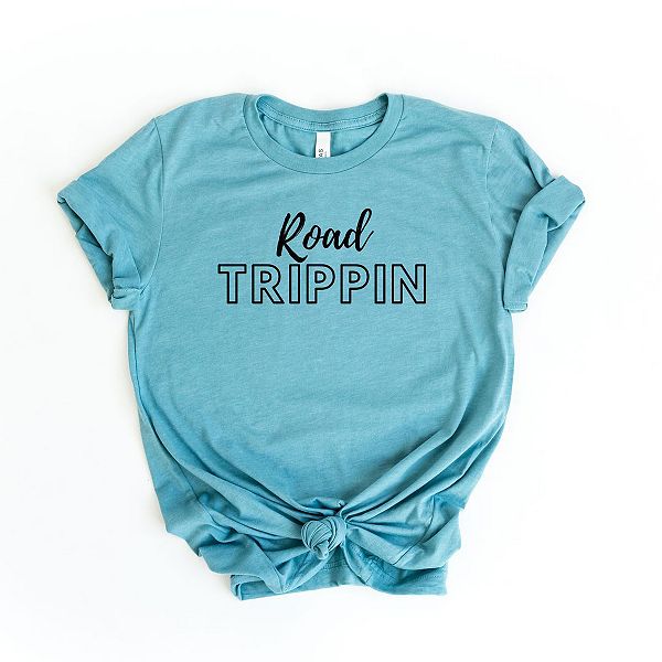 

Футболка с принтом Road trippin' script Simply Sage Market, Ocean Blue, Зеленый, Футболка с принтом Road trippin' script Simply Sage Market, Ocean Blue