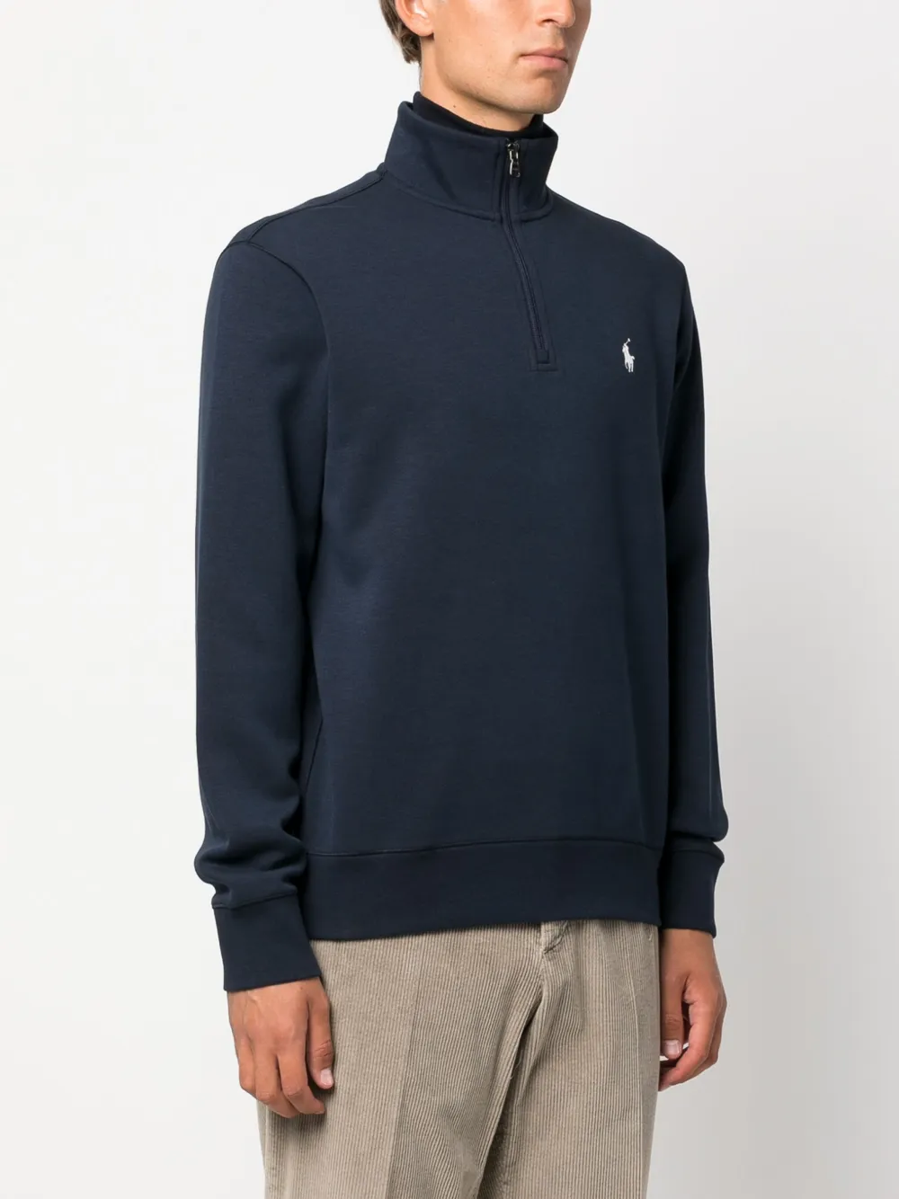 Толстовка Polo Pony с высоким воротником POLO RALPH LAUREN, синий — фото 3