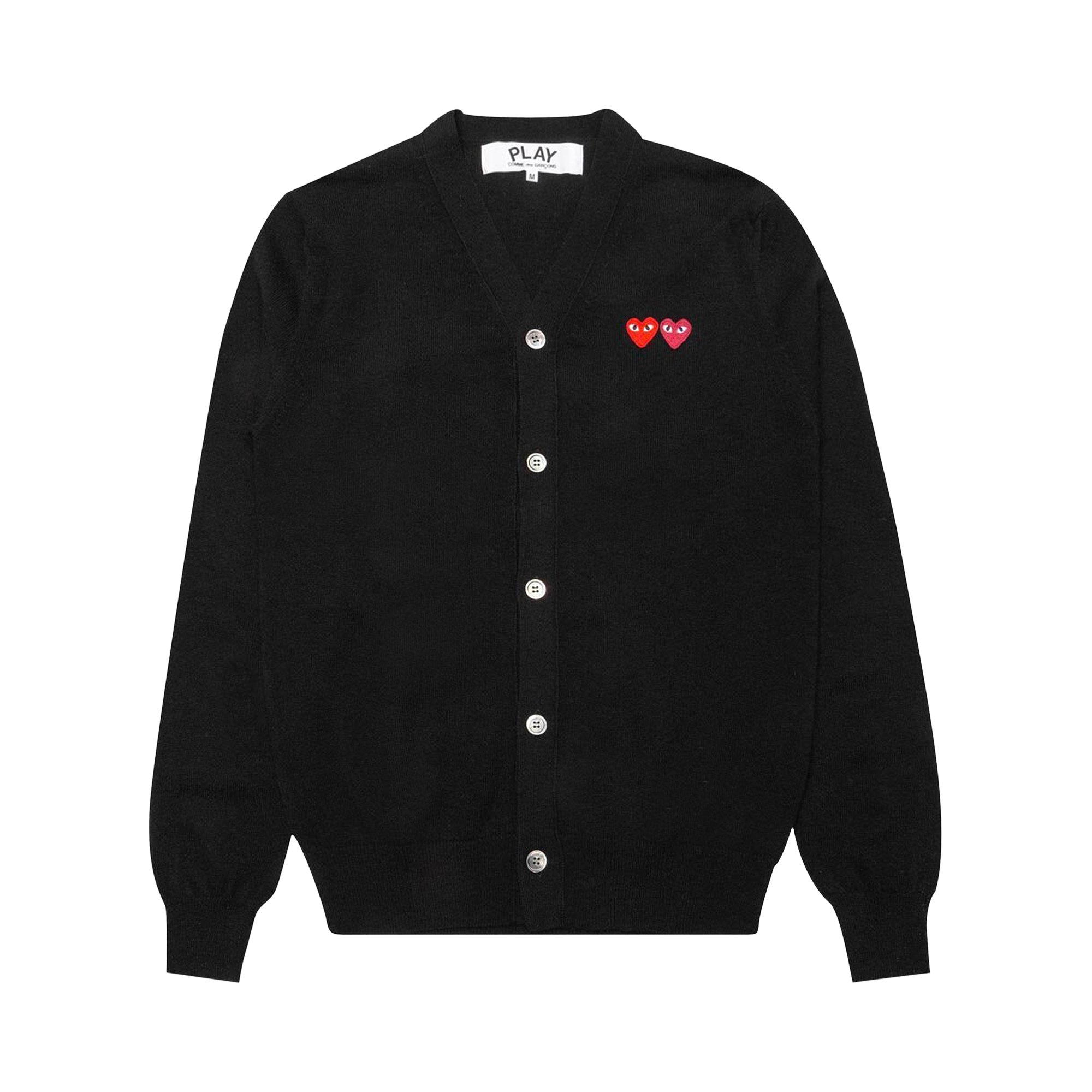 

Кардиган Comme des Garçons PLAY Double Heart, цвет Черный