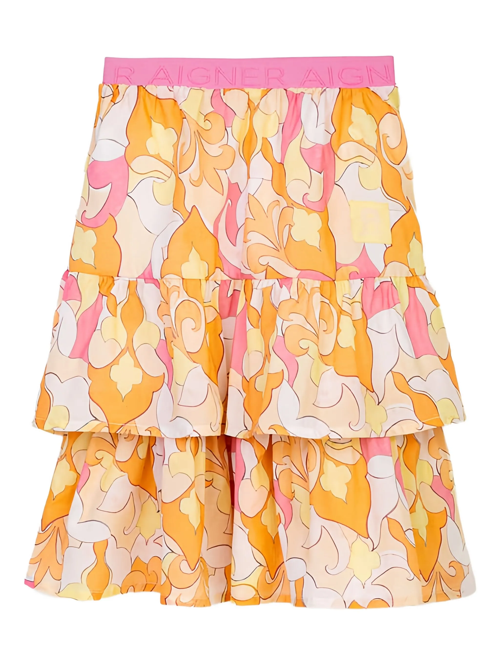 Ярусная юбка Aigner Kids, оранжевый — фото 2