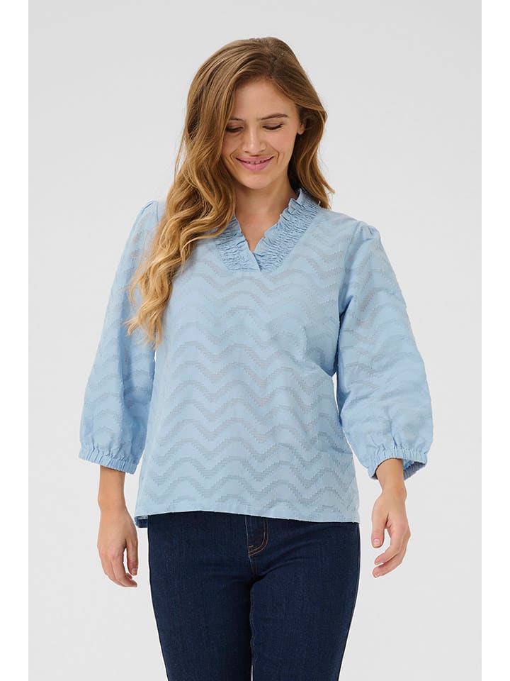 

Блузка Kaffe, светло-синий