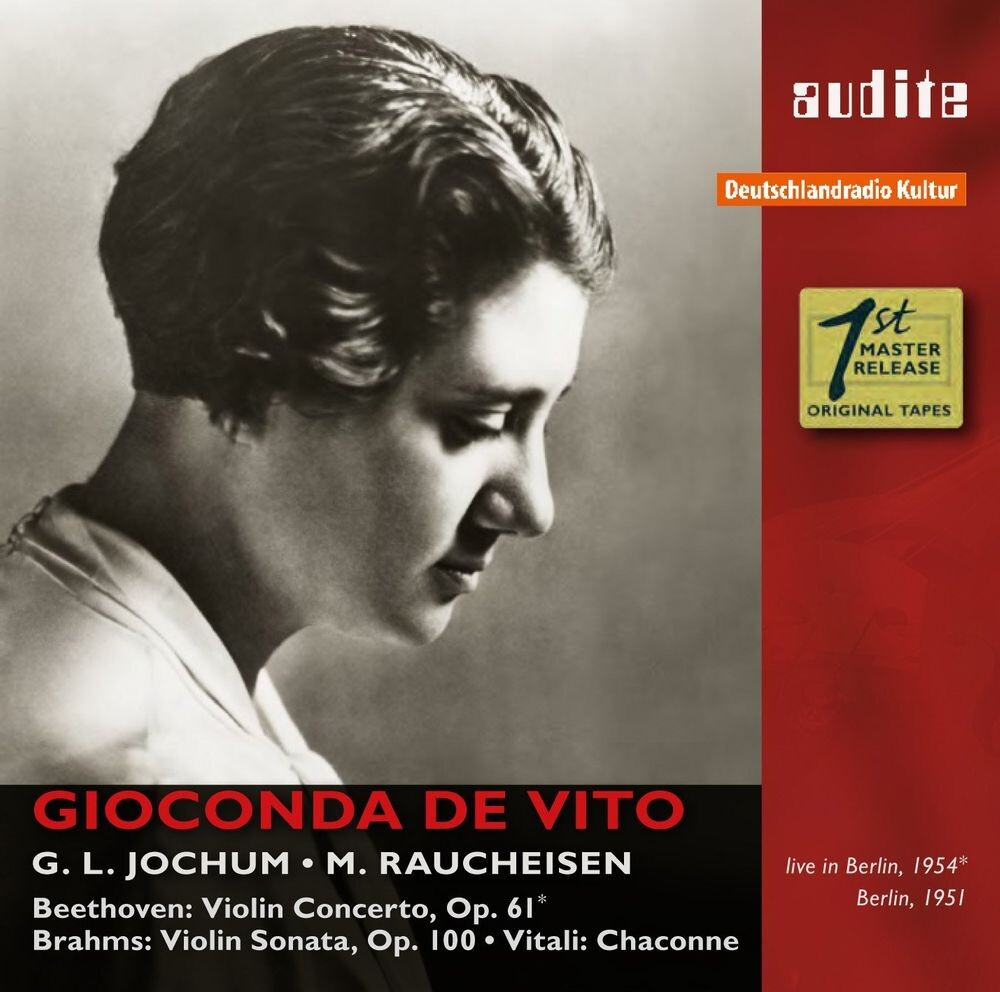 

Диск CD Gioconda de Vito Plays Beethoven, Brahms & Vitali - Gioconda de Vito