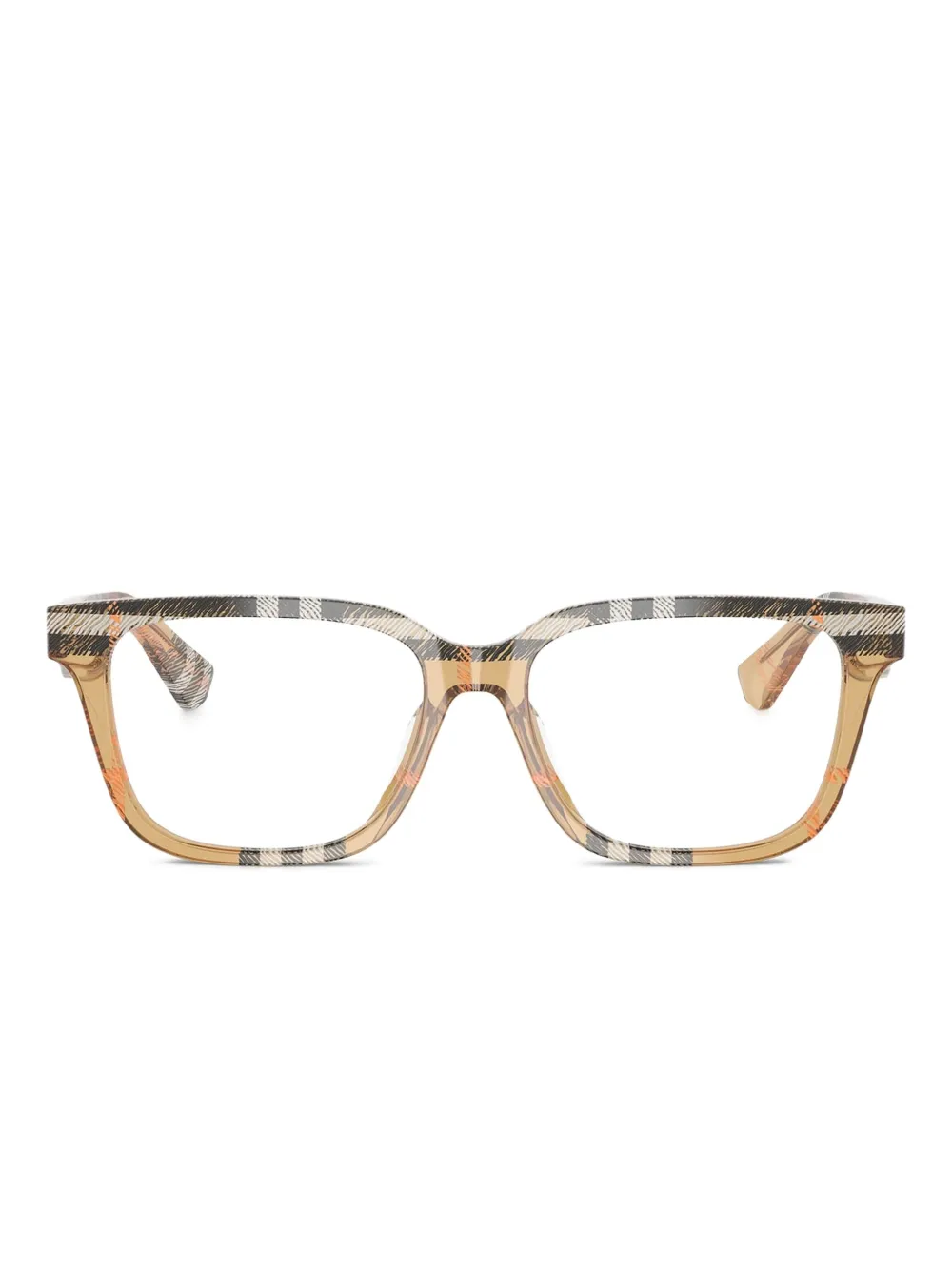 

Очки BE 2425D в клетку Burberry Eyewear, коричневый