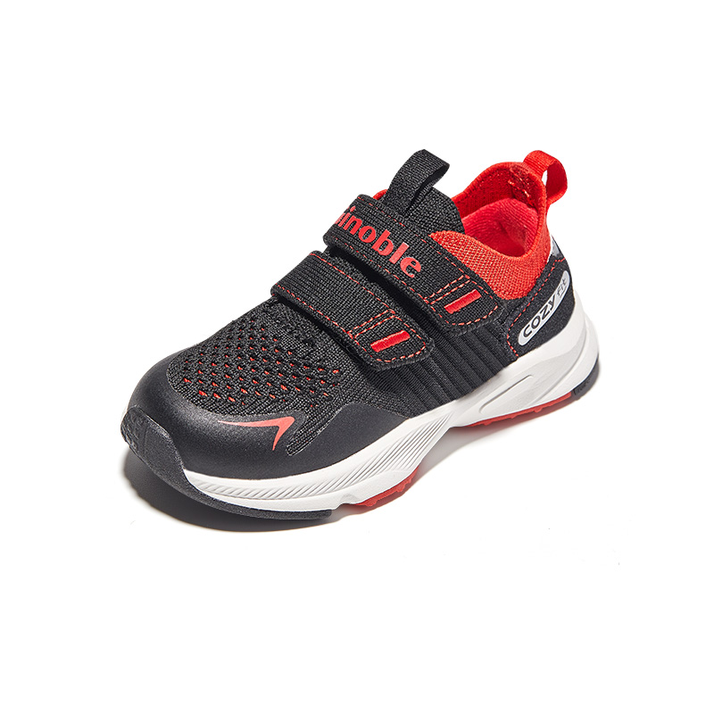 

Устойчивые к истиранию детские ботиночки для малышей GINOBLE, черный/красный