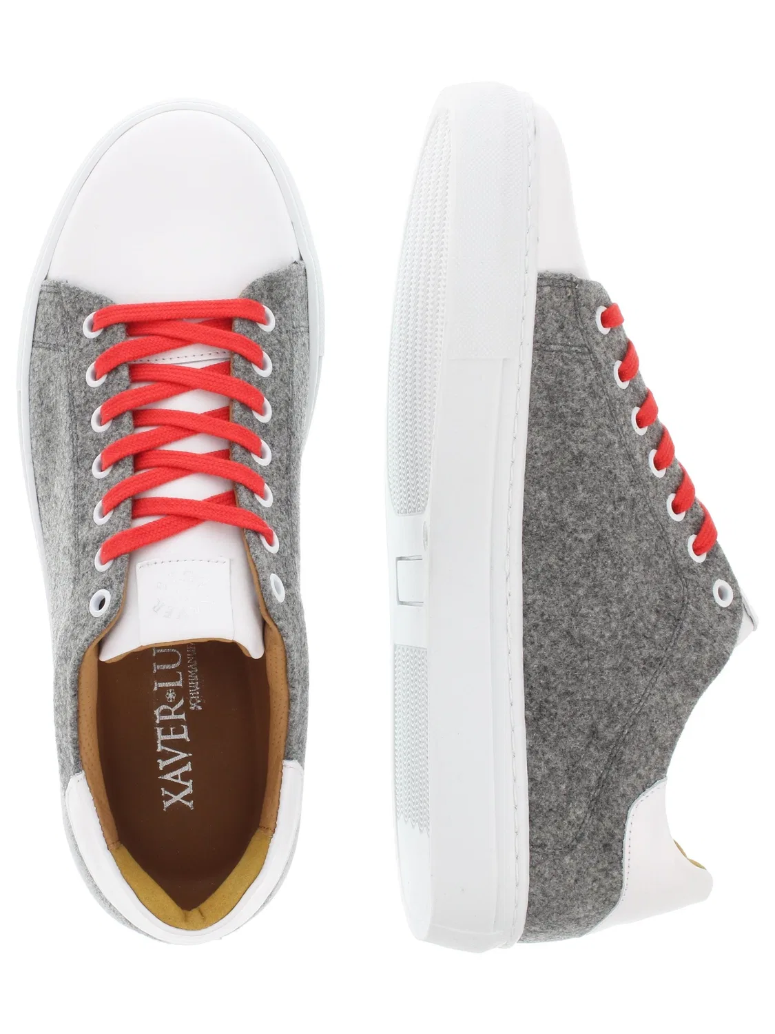 Кроссовки 'MORITZ - Sneaker aus Merinoloden und Nappa-Leder' Xaver Luis Schuhmanufaktur, Mixed Colors — фото 3