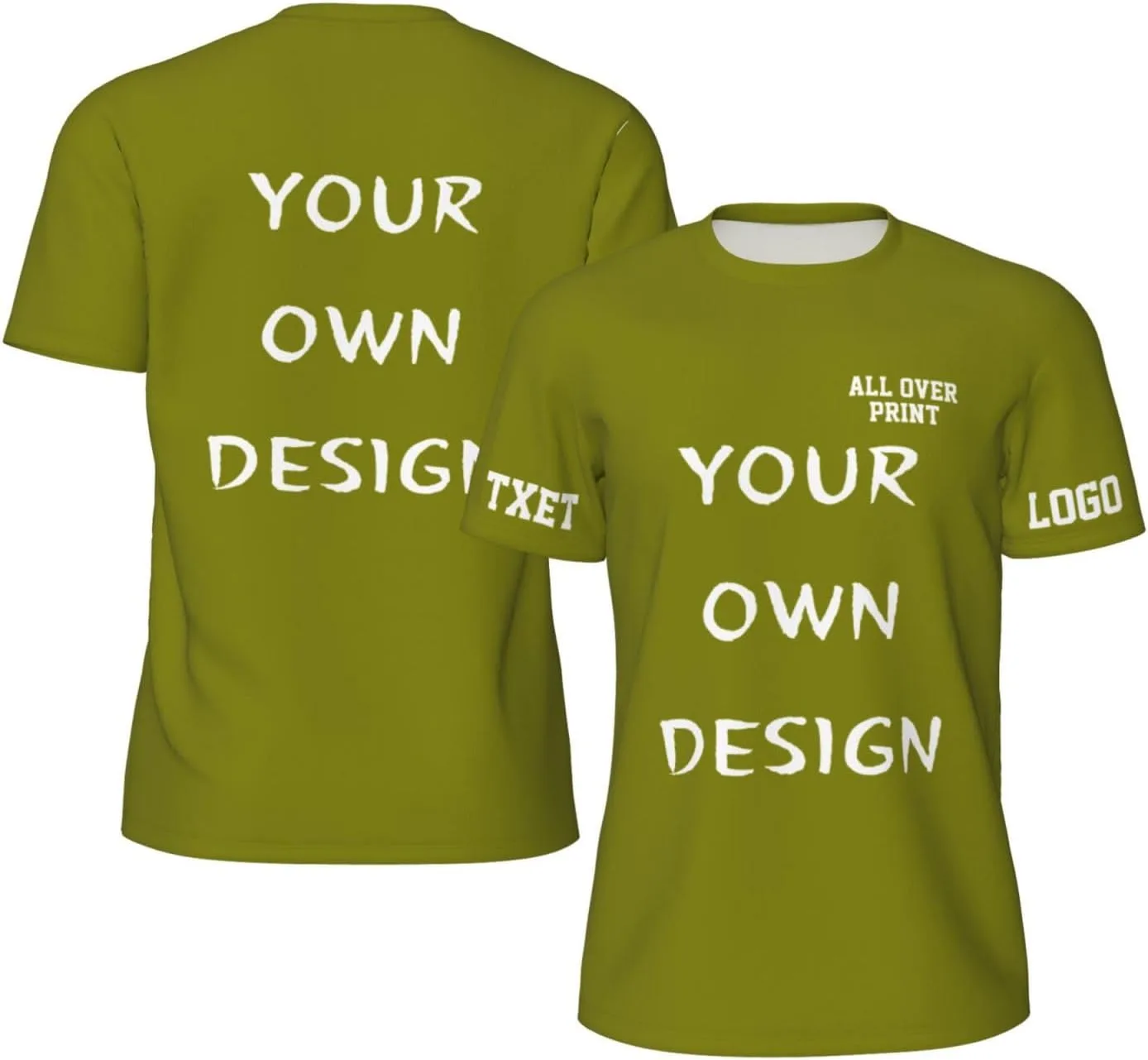 

Футболка с принтом на 4 сторонах для мужчин