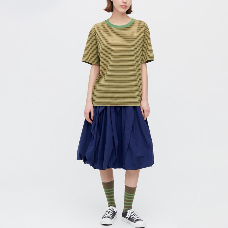 X Marni Женская юбка клёш цвета морской волны UNIQLO — фото 4