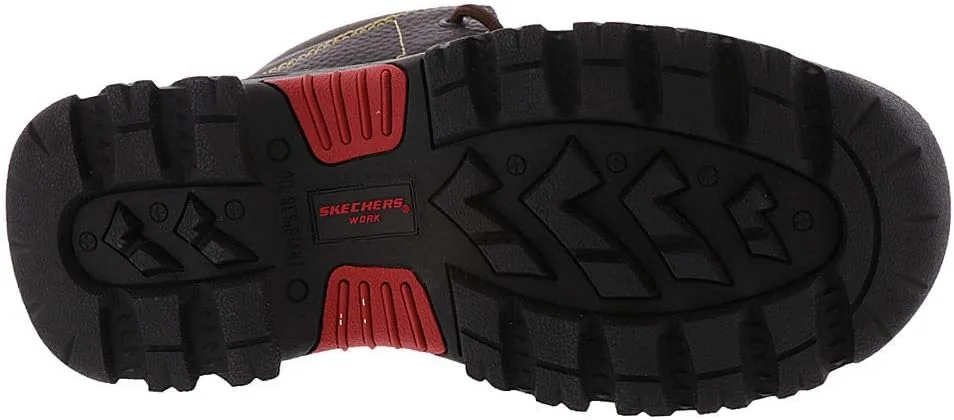 Мужские защитные ботинки Skechers Burgin-sosder, коричневый — фото 4