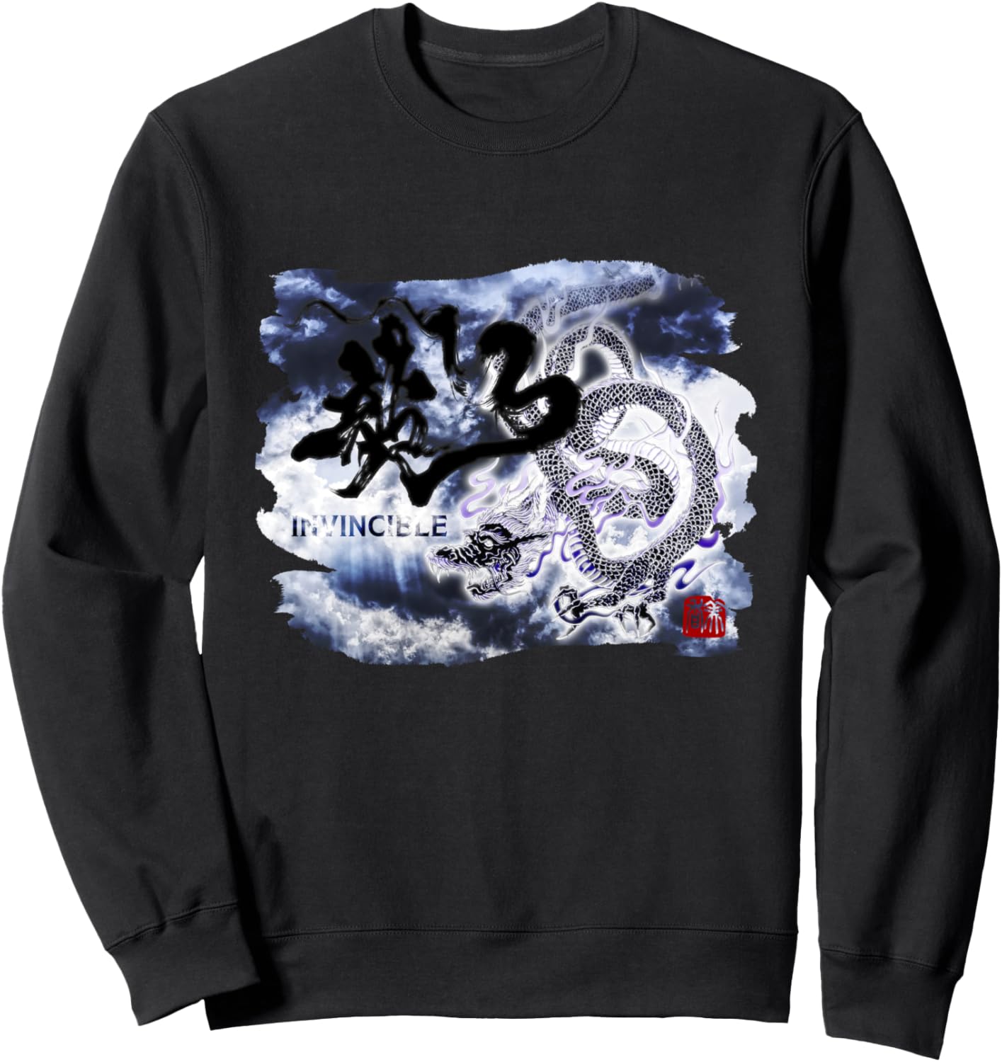 

Толстовка с иероглифами каллиграфа Мики Окамото (26) Толстовка с изображением Рю: Дракона, Бога Воды, черная Calligrapher Mika Okamoto