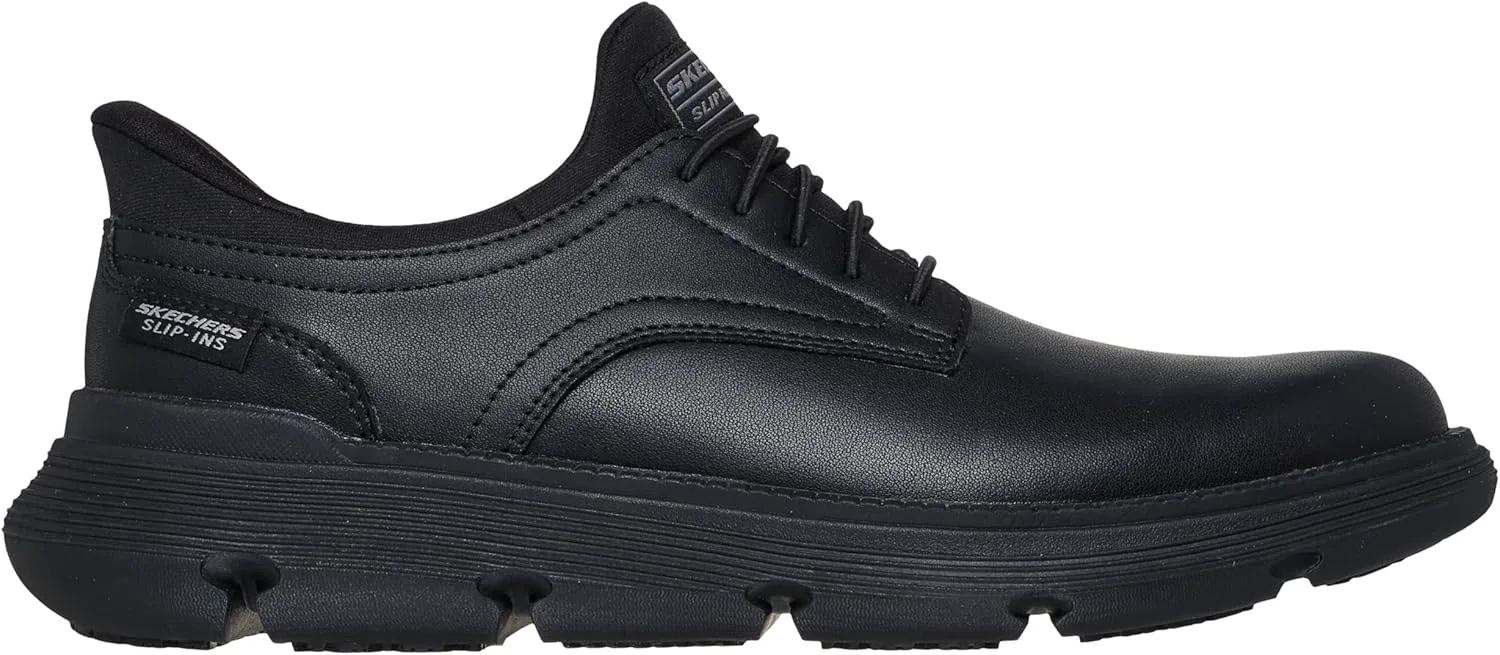 Мужские рабочие кроссовки Skechers Garza Sr Bunge без шнурков, черный — фото 3