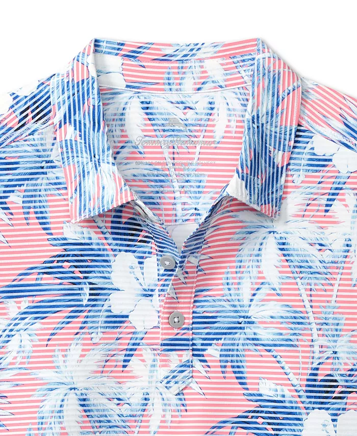 

Мужская поло Costa Wave Hibiscus Tommy Bahama, розовый