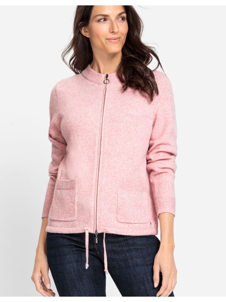 

Кардиган Olsen Strickjacke, цвет pink clay melange