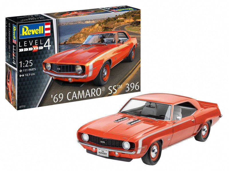 

Revell, Автомобиль 69 Camaro SS 1/25, Пластиковая модель