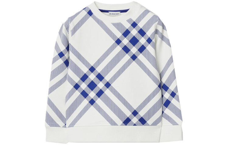

Толстовка детская Burberry, белый / синий