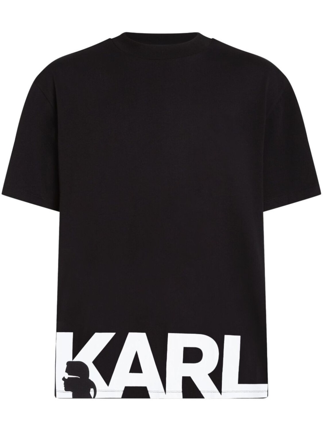 

Karl Lagerfeld футболка из органического хлопка с логотипом, черный
