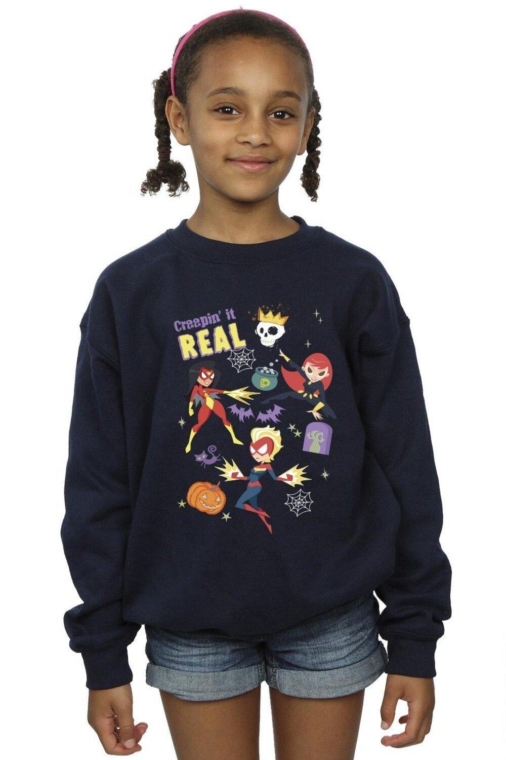 

Толстовка Creepin It Real Marvel, темно-синий