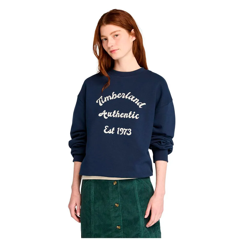 

Толстовка Timberland Brushed Back Chest Graphic, синий