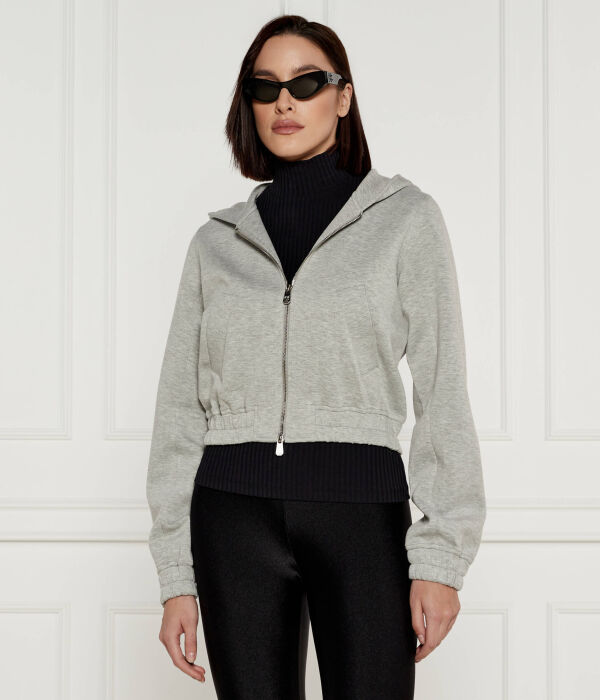 

Свитер Бирилло Cropped fit Pinko, серый