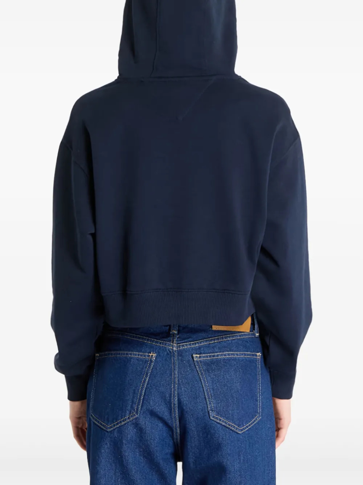 Укороченная толстовка с капюшоном Tommy Hilfiger, синий — фото 3