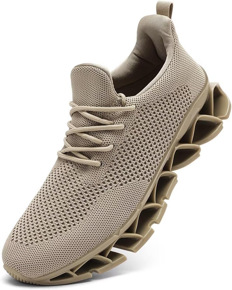 

Мужские кроссовки для бега Blade, теннисные, для ходьбы, модные, дышащие, с нескользящей подошвой, для спортзала и тренировок Kapsen, хаки