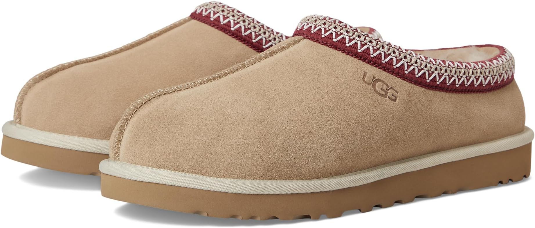

Тапочки UGG Tasman II, цвет Driftwood/Biking Red