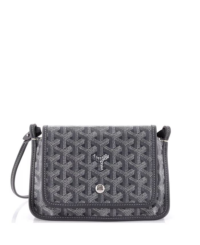

Кошелек-клатч Plumet из покрытого холста Pre-Owned Goyard, серый