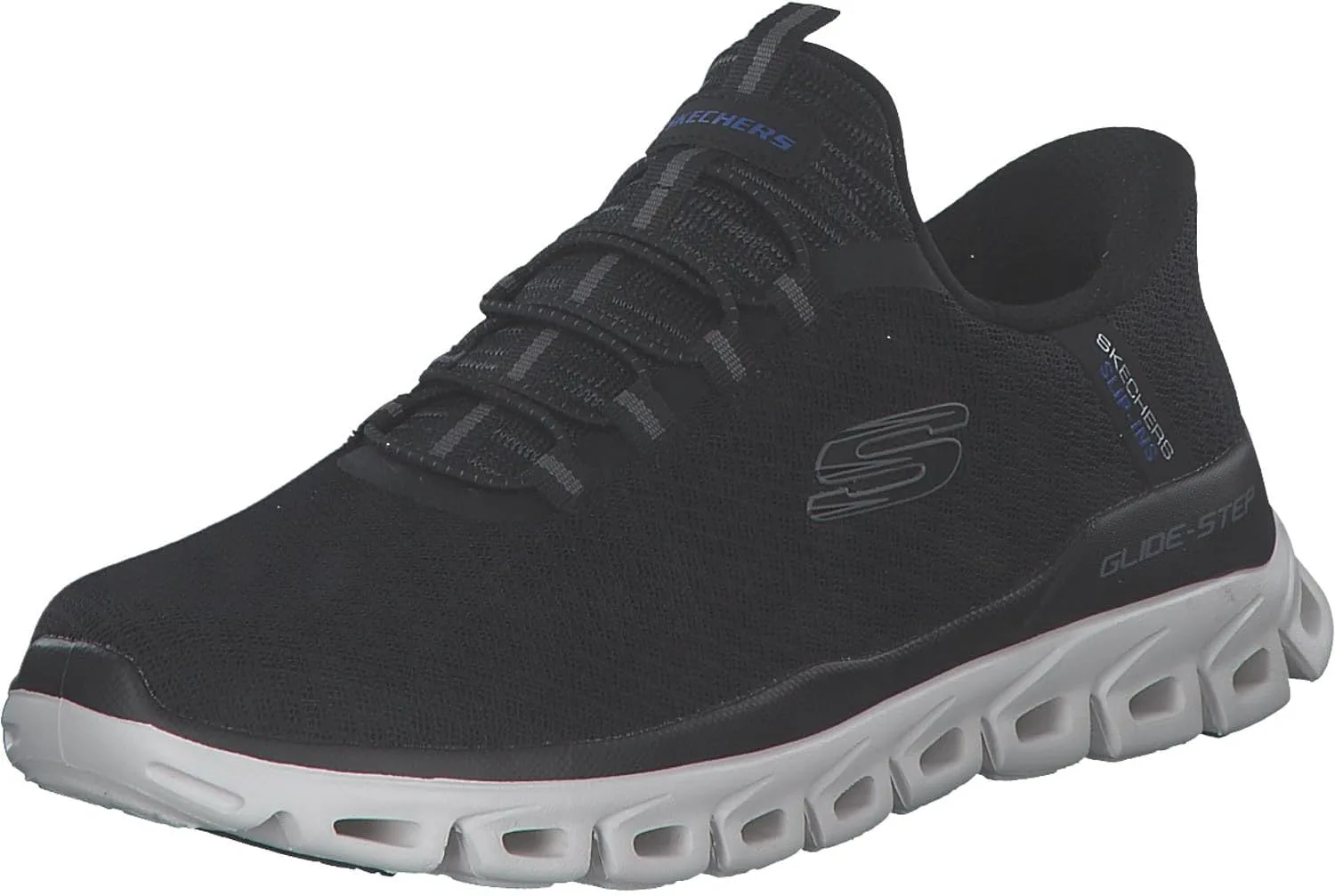 Мужские слипоны Skechers Glide-Step Noxus без шнурков, черный