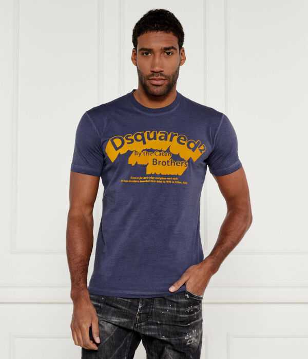 

Футболка Dsquared2, синий / желтый