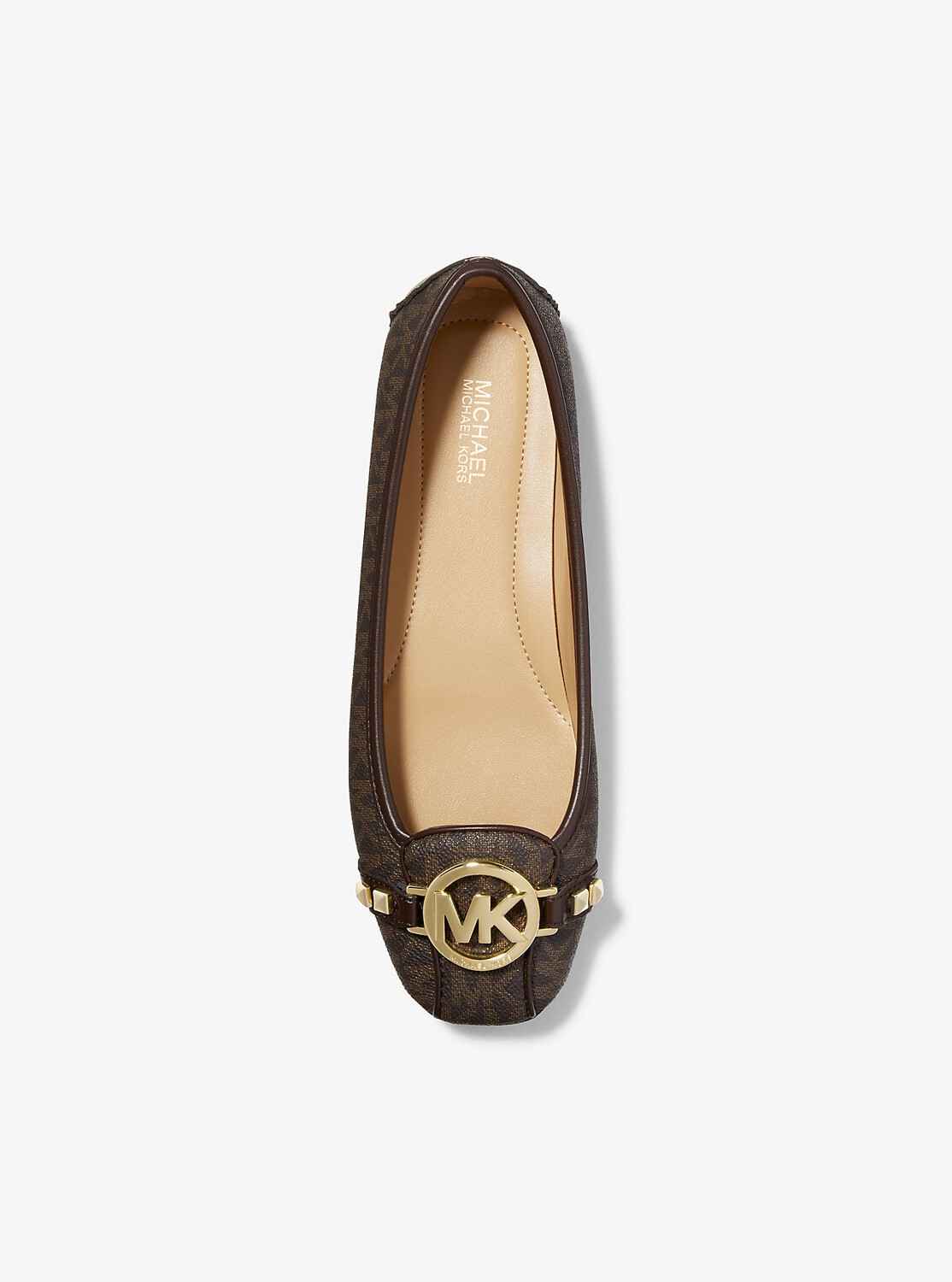 Мокасины Fulton с заклепками и логотипом Michael Kors, коричневый — фото 3