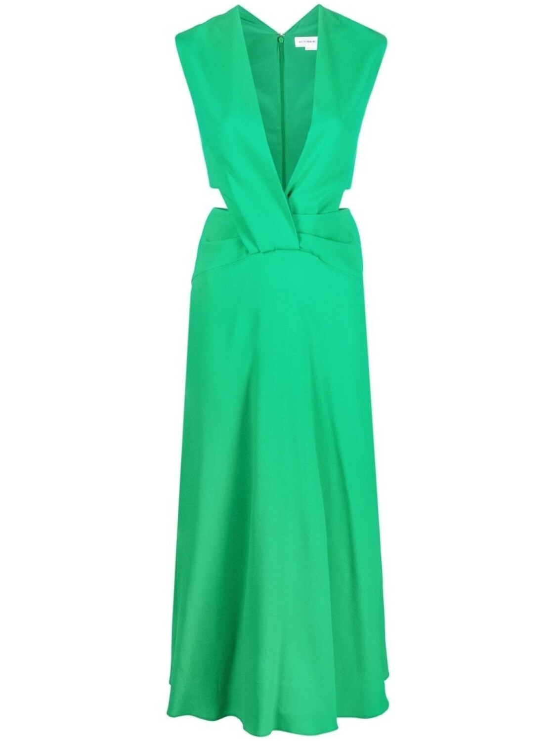 

Платье миди Twist Wrap Victoria Victoria Beckham, зеленый