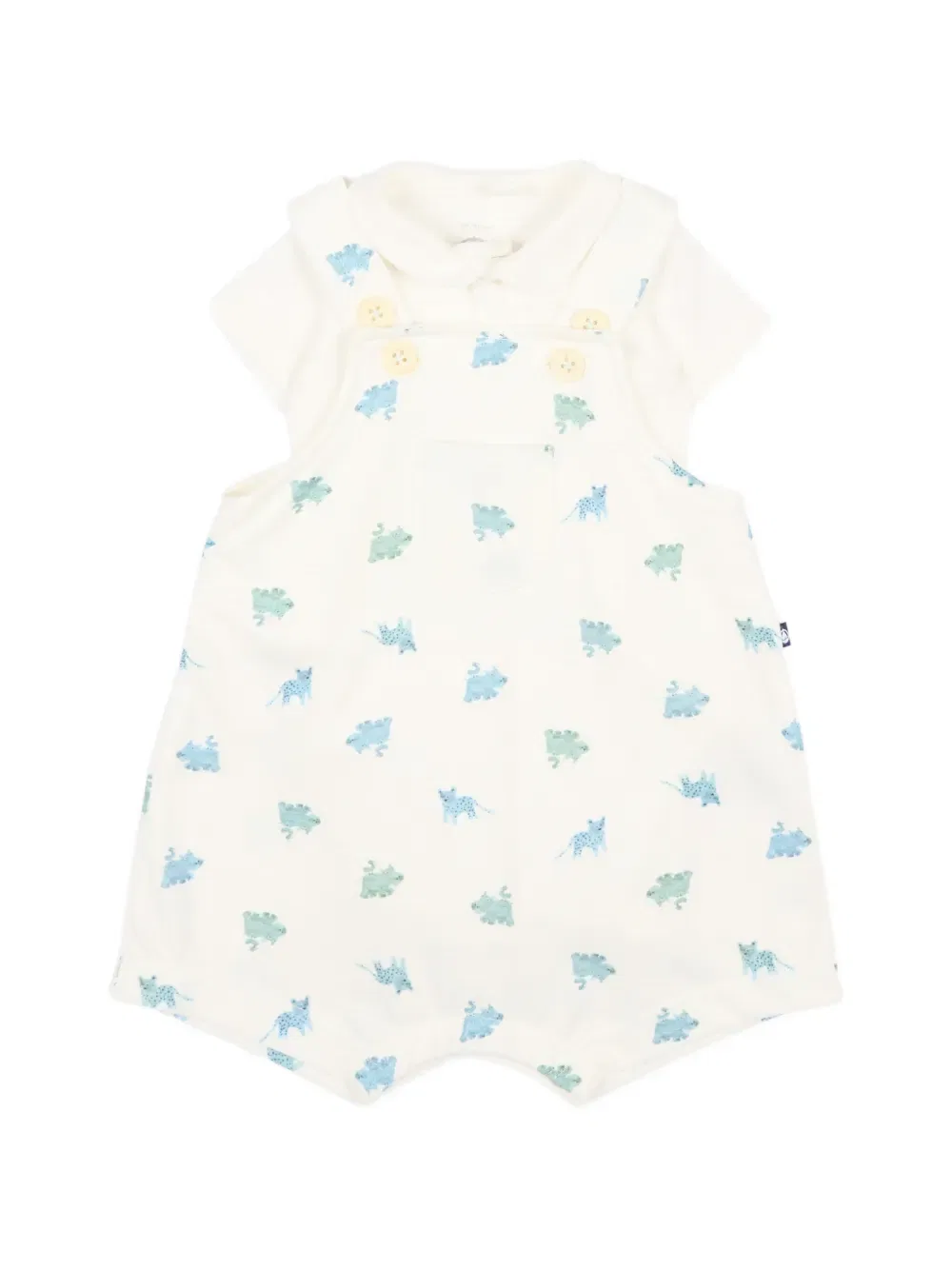 Короткие шорты с узором Petit Bateau, нейтральный
