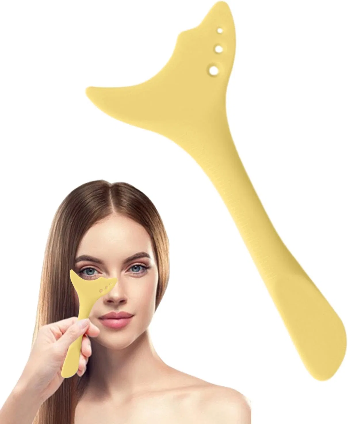 Косметический прибор для ресниц Mascara Shield Guard, силикон, желтый