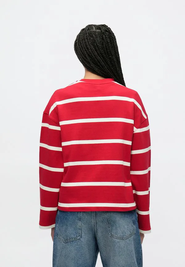 Толстовка с круглым вырезом и вышитым логотипом Tommy Hilfiger, Primary Red/Calico — фото 3