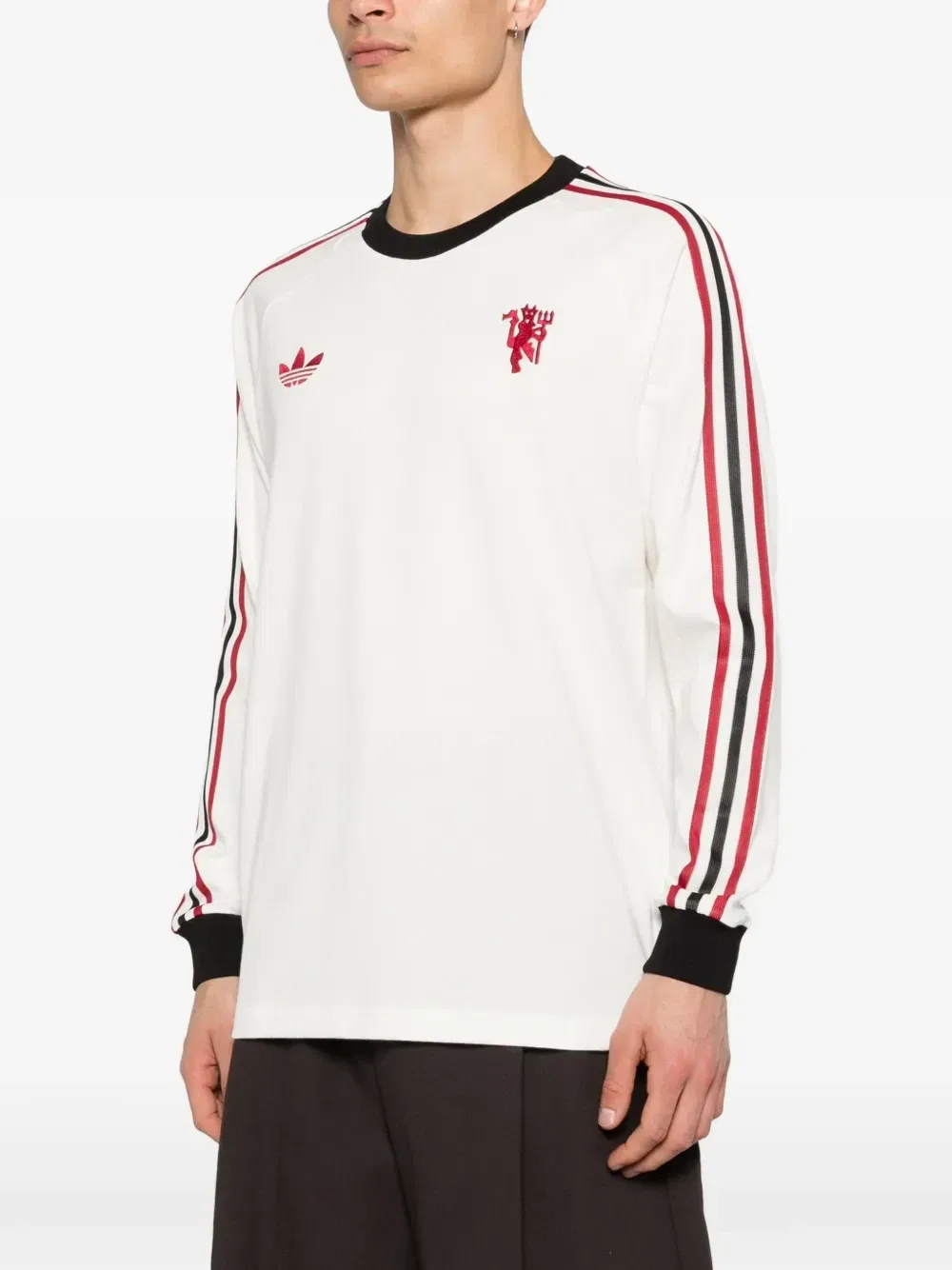 Футболка Manchester United с графичным принтом adidas, белый — фото 3