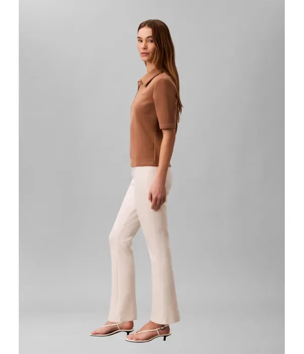 Космические штаны flare fit Calvin Klein, экрю — фото 4