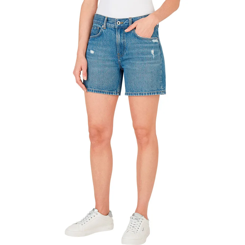 

Шорты Pepe Jeans Regular Mable high waist, синий