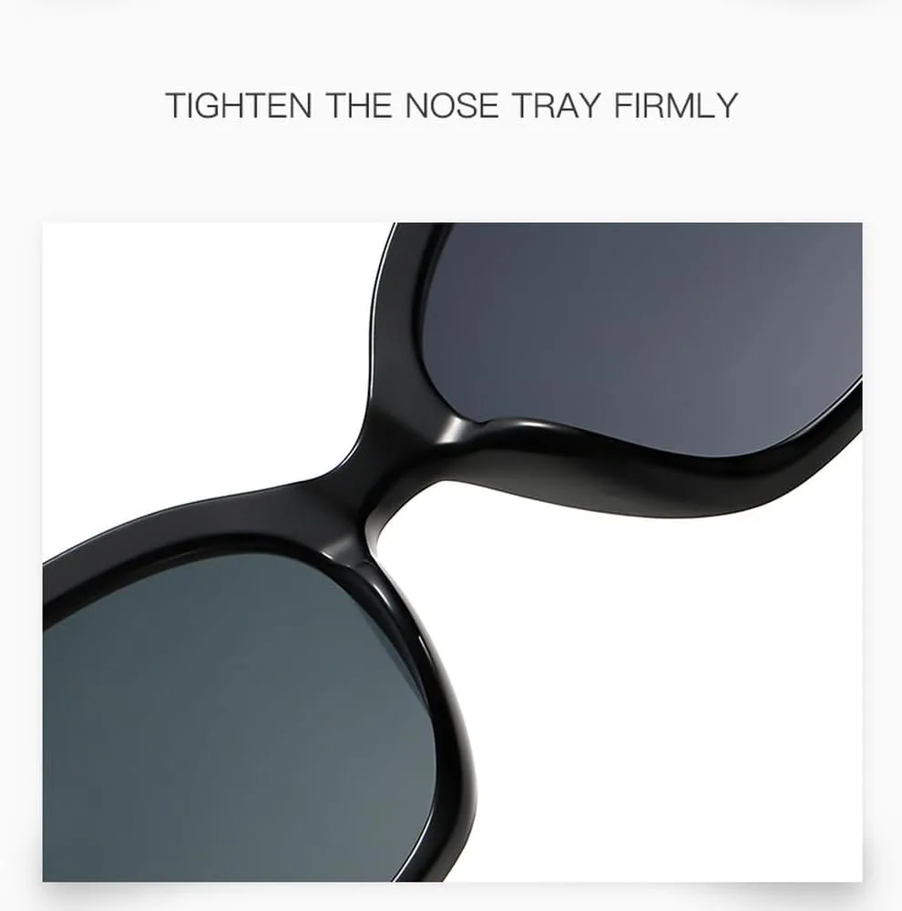 

Панк-солнцезащитные очки с широкими дужками для женщин, модные очки UV400, мужские панк-винтажные солнцезащитные очки UV400 для женщин TVTBBVV, Beige Grey