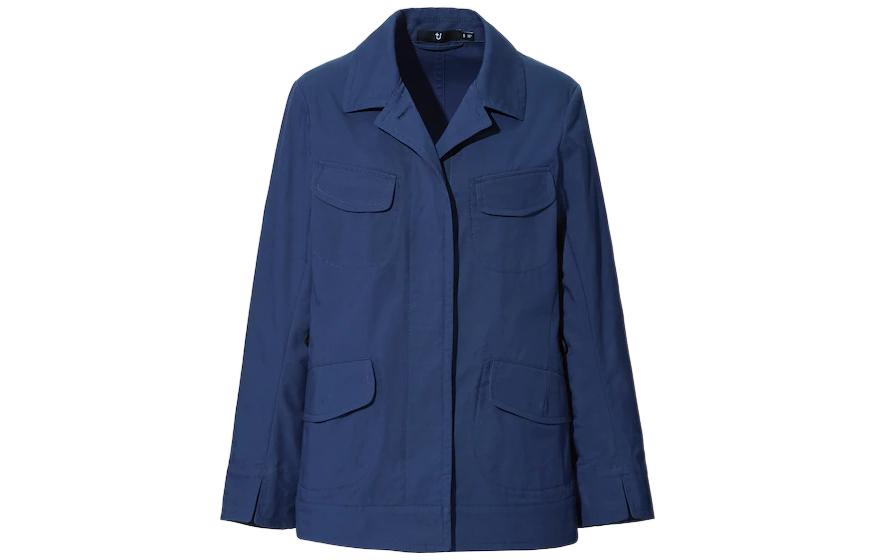 UNIQLO Куртка-сафари X Jil Sander женская синяя, Blue — фото 3